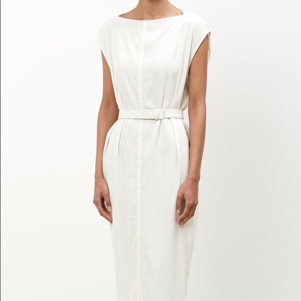 AUTHENTIC RICK OWENS WHITE / CREAM LONG DRESS GOWN SIZE SM - Picture 6 of 6
